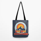 SKI ON! retro badge Tote Bag Gallery Image 2