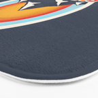 SKI ON! retro badge Bath Mat Gallery Image 3