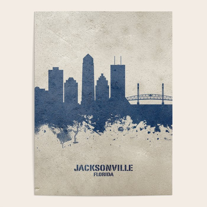 Jacksonville Florida Skyline Poster