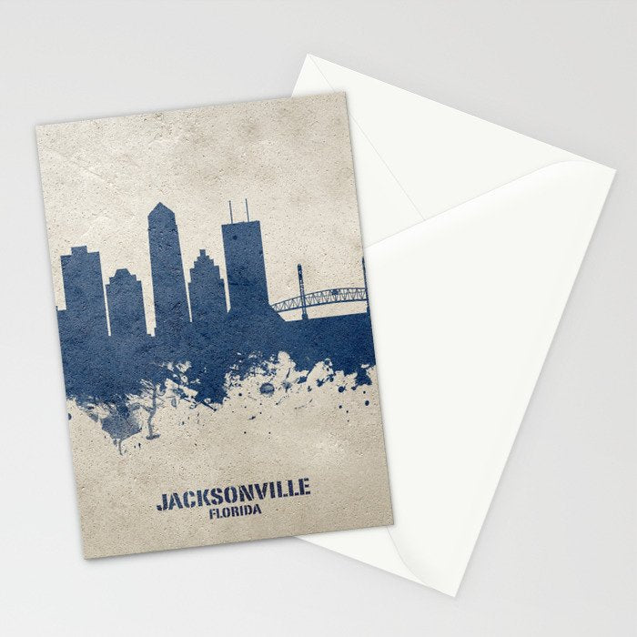 Jacksonville Florida Skyline Stationery Card Gallery Image 2