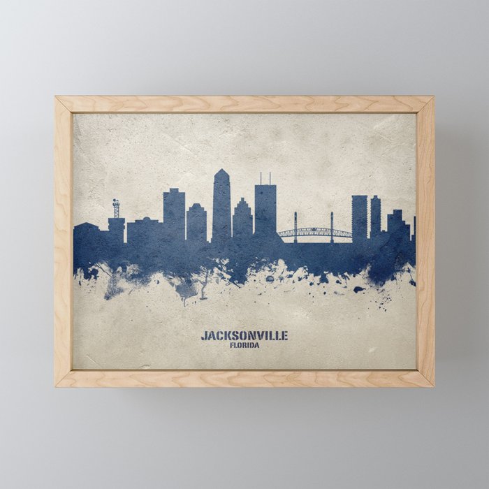 Jacksonville Florida Skyline Mini Art Print Gallery Image 1