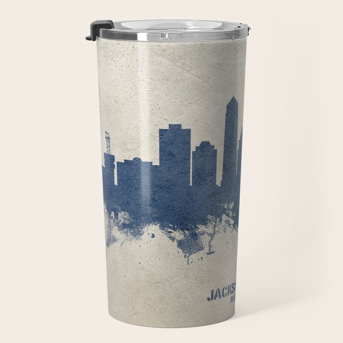 Jacksonville Florida Skyline Travel Mug Gallery Image 3