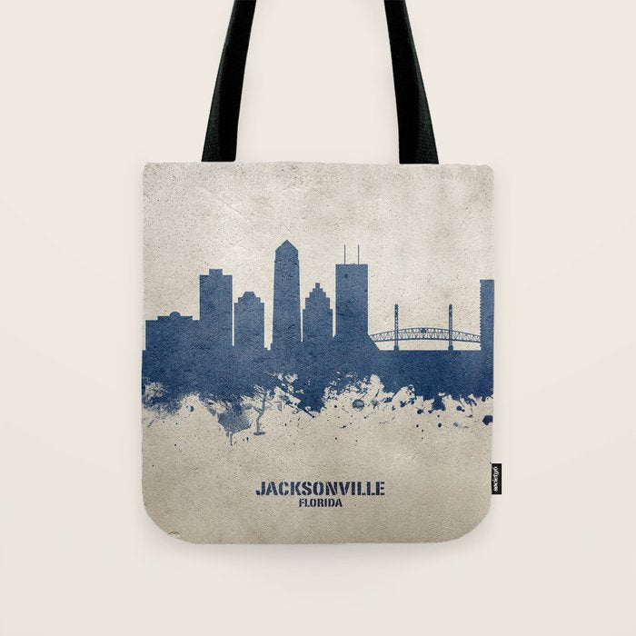 Jacksonville Florida Skyline Tote Bag