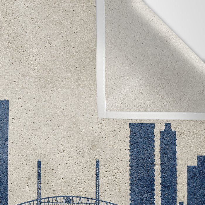 Jacksonville Florida Skyline Wall Tapestry Gallery Image 3