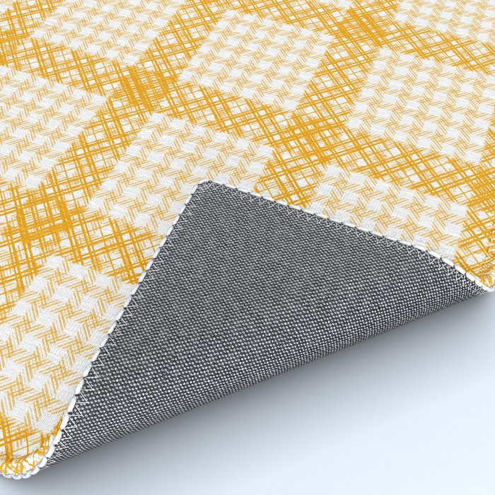Woven Checkerboard (Yellow) Rug Gallery Image 4
