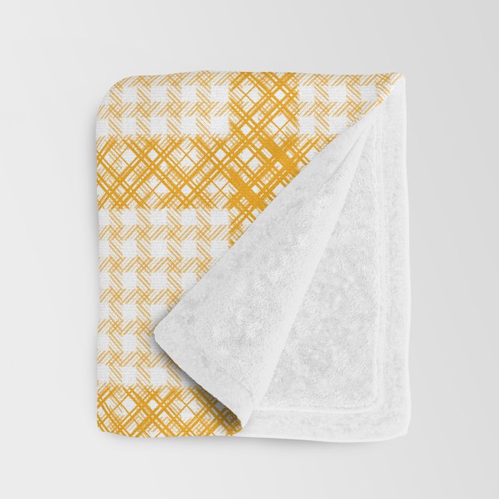 Woven Checkerboard (Yellow) Throw Blanket Gallery Image 3