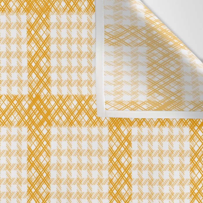 Woven Checkerboard (Yellow) Wall Tapestry Gallery Image 3