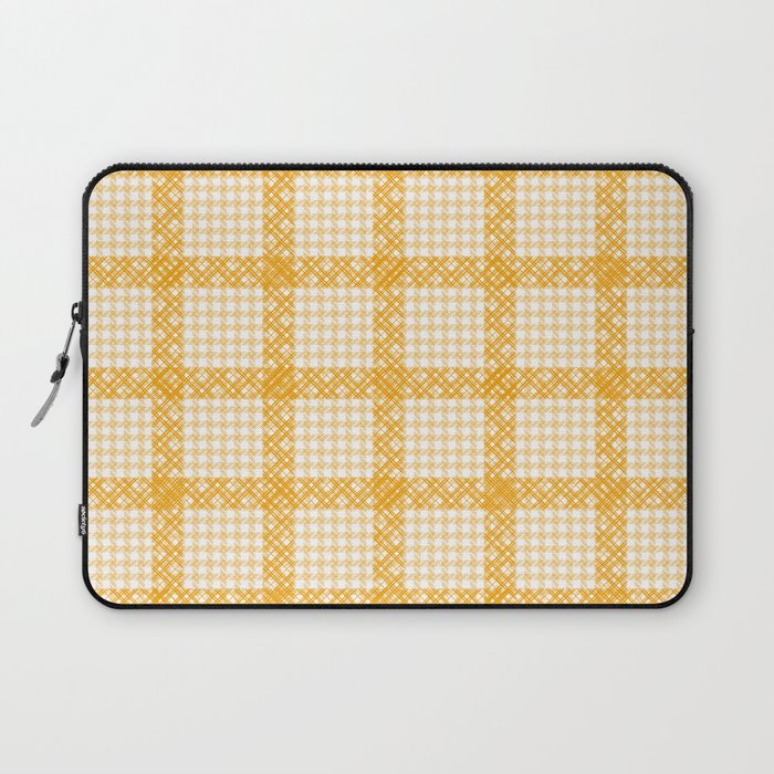 Woven Checkerboard (Yellow) Laptop Sleeve Gallery Image 1