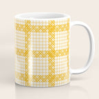 Woven Checkerboard (Yellow) Coffee Mug Gallery Image 1