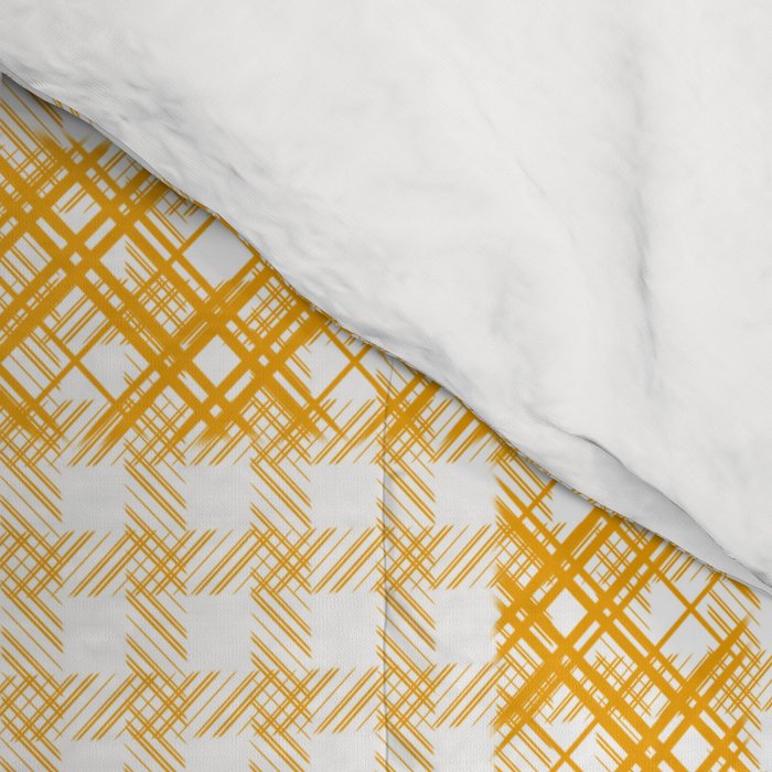 Woven Checkerboard (Yellow) Comforter Gallery Image 4