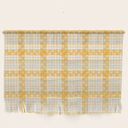 Woven Checkerboard (Yellow) Wall Hanging Gallery Image 1