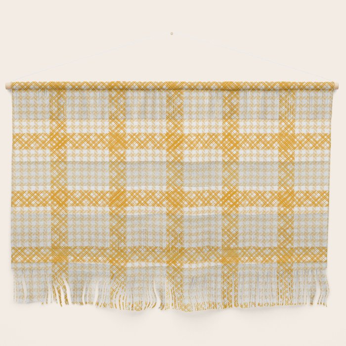 Woven Checkerboard (Yellow) Wall Hanging Gallery Image 1