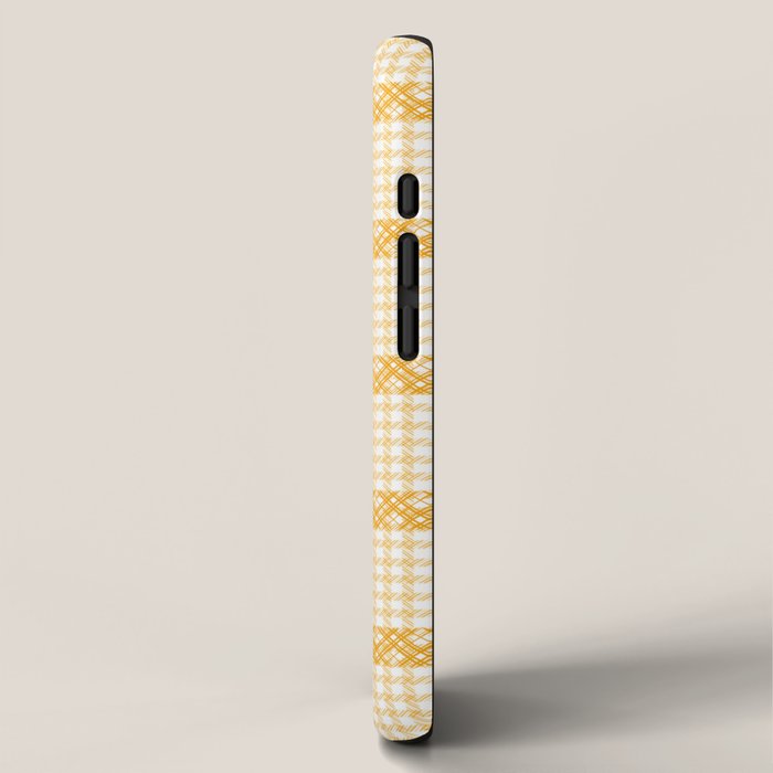 Woven Checkerboard (Yellow) iPhone Case Gallery Image 2