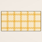 Woven Checkerboard (Yellow) Desk Mat Gallery Image 3