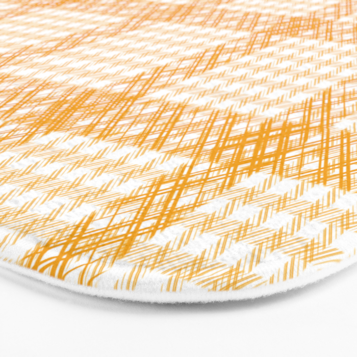 Woven Checkerboard (Yellow) Bath Mat Gallery Image 3