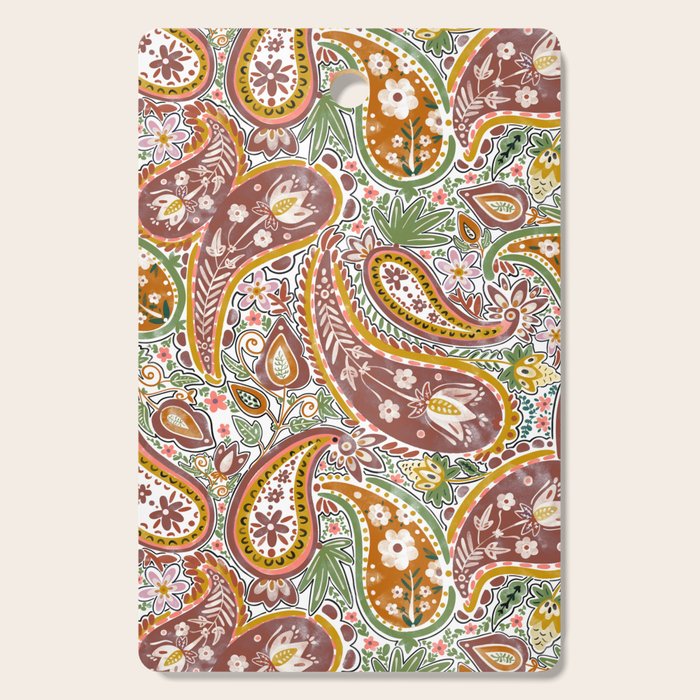 Rustic Paisley Delight Cutting Board Gallery Image 1