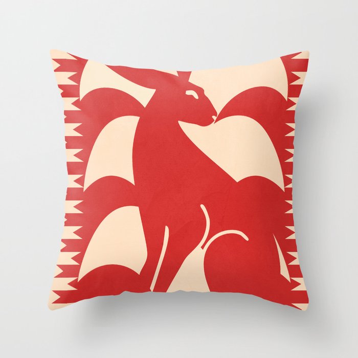 Minimalist Rabbit 4 Throw Pillow Gallery Image 1