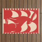 Minimalist Rabbit 4 Outdoor Rug Gallery Image 1