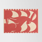 Minimalist Rabbit 4 Rug Gallery Image 2