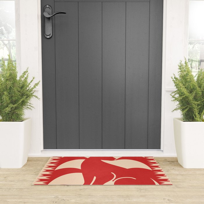 Minimalist Rabbit 4 Welcome Mat Gallery Image 3