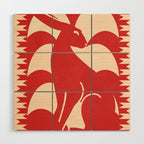 Minimalist Rabbit 4 Wood Wall Art Gallery Image 1