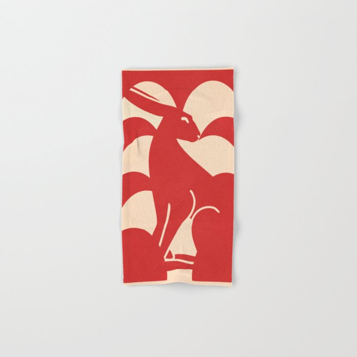 Minimalist Rabbit 4 Bath Towel Gallery Image 1