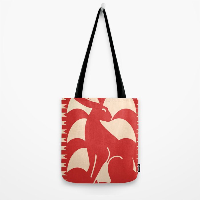 Minimalist Rabbit 4 Tote Bag Gallery Image 2