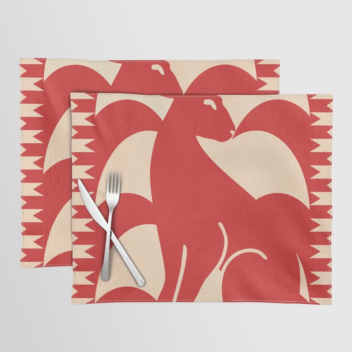 Minimalist Rabbit 4 Placemat Gallery Image 1