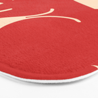 Minimalist Rabbit 4 Bath Mat Gallery Image 3