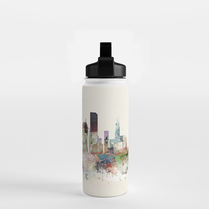 chicago illinois skyline Water Bottle Gallery Image 2