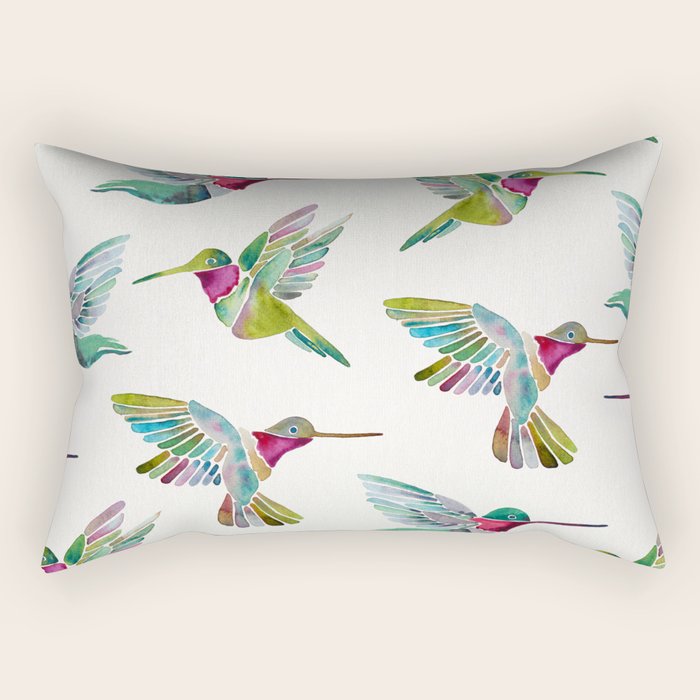 Hummingbirds Rectangular Pillow Gallery Image 1