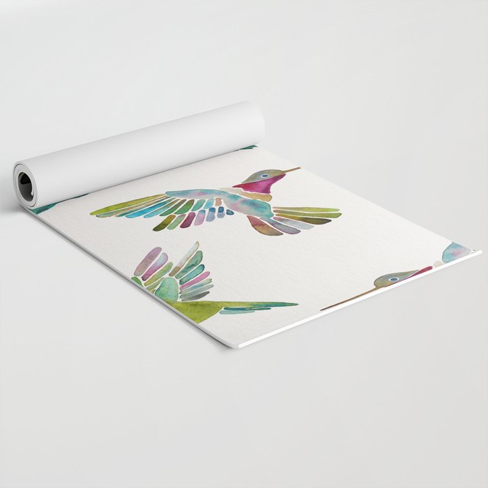 Hummingbirds Yoga Mat Gallery Image 2