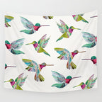 Hummingbirds Wall Tapestry Gallery Image 4