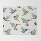 Hummingbirds Throw Blanket Gallery Image 2