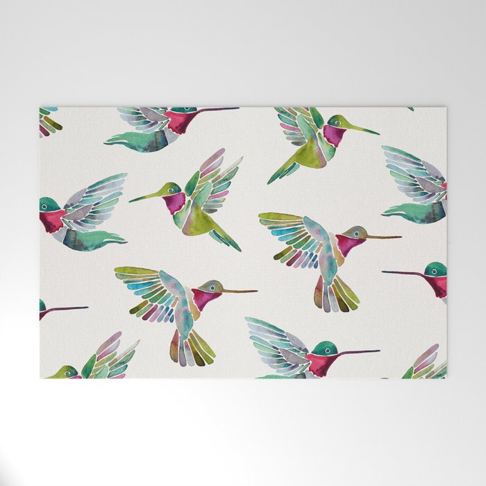 Hummingbirds Welcome Mat Gallery Image 1