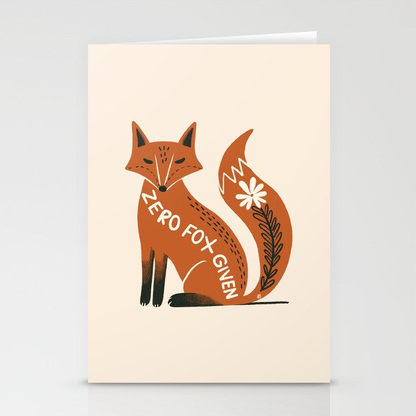 Zero fox given Stationery Card Gallery Image 1