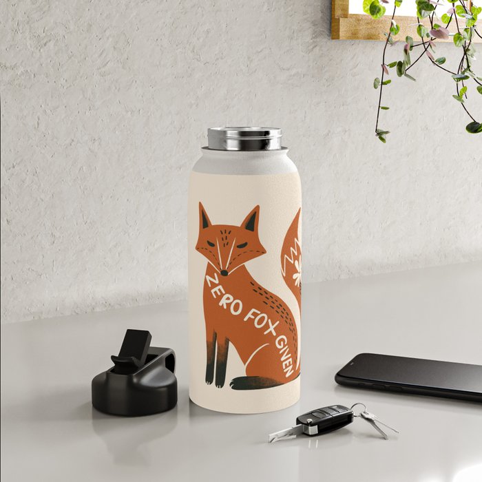 Zero fox given Water Bottle Gallery Image 4