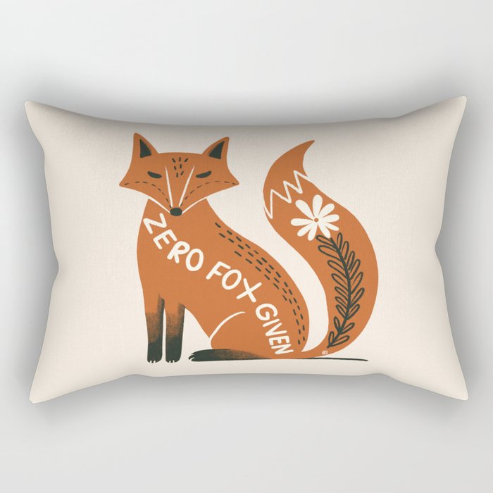 Zero fox given Rectangular Pillow Gallery Image 1