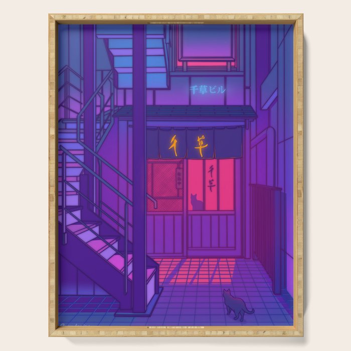 Lonely Nights Serving Tray Gallery Image 1