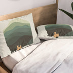 Cat Landscape 8B: Where does the Sun go? Pillow Sham Gallery Image 2
