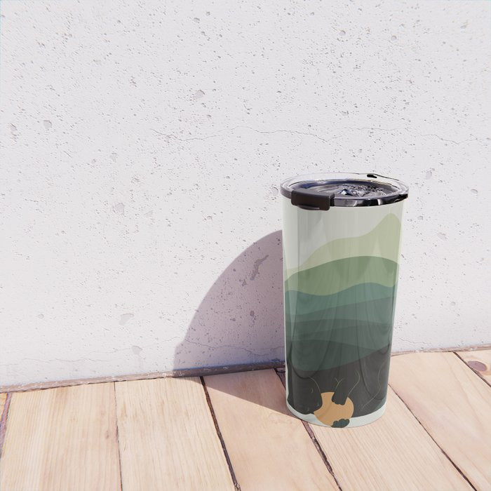 Cat Landscape 8B: Where does the Sun go? Travel Mug Gallery Image 4