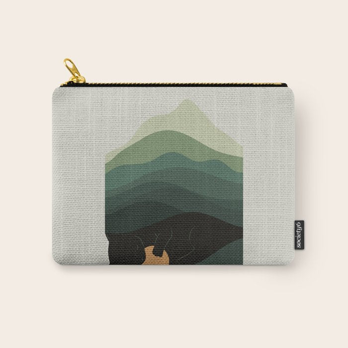 Cat Landscape 8B: Where does the Sun go? Carry All Pouch Gallery Image 1