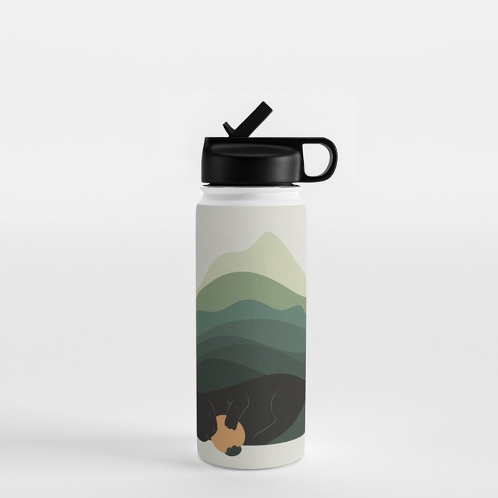 Cat Landscape 8B: Where does the Sun go? Water Bottle Gallery Image 1