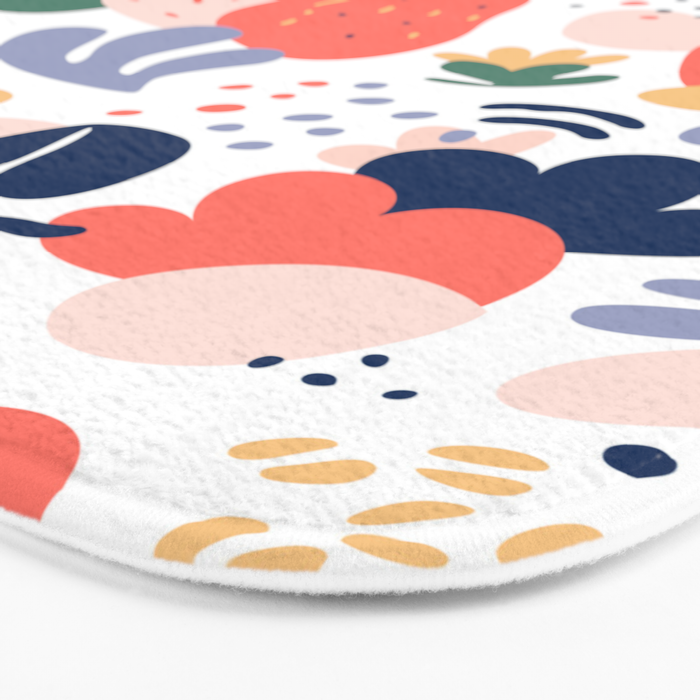 Abstract organic nature art pattern Bath Mat Gallery Image 3