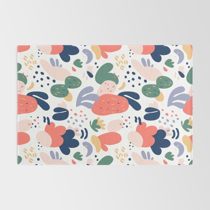 Abstract organic nature art pattern Rug Gallery Image 2