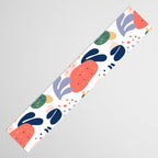 Abstract organic nature art pattern Table Runner Gallery Image 3