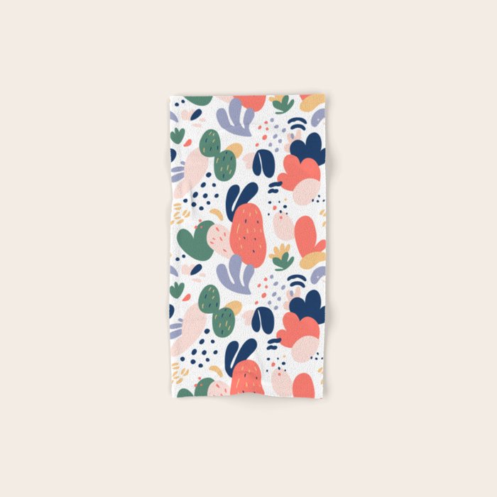 Abstract organic nature art pattern Bath Towel Gallery Image 1
