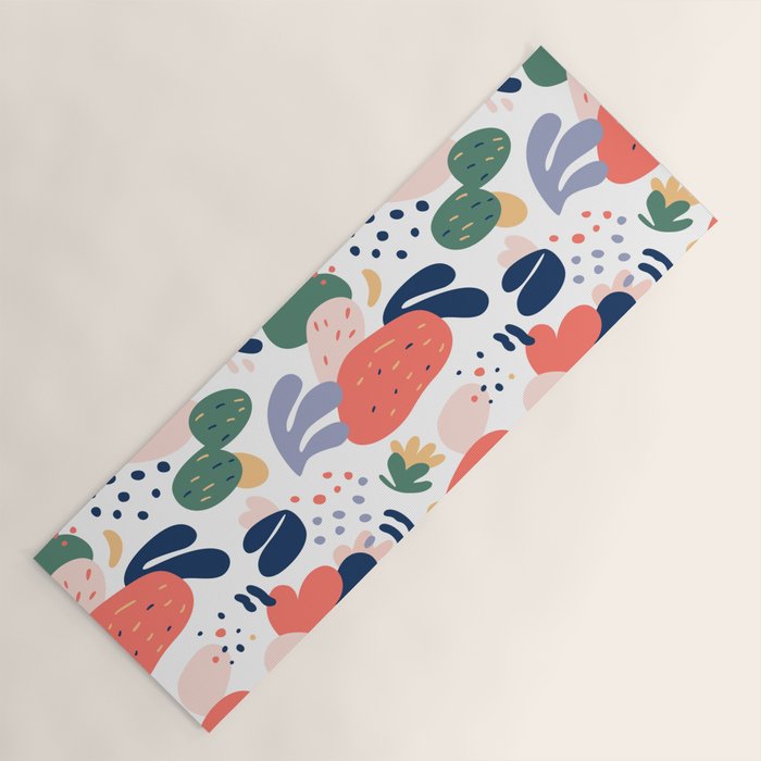 Abstract organic nature art pattern Yoga Mat Gallery Image 1