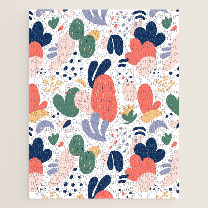Abstract organic nature art pattern Jigsaw Puzzle Gallery Image 1