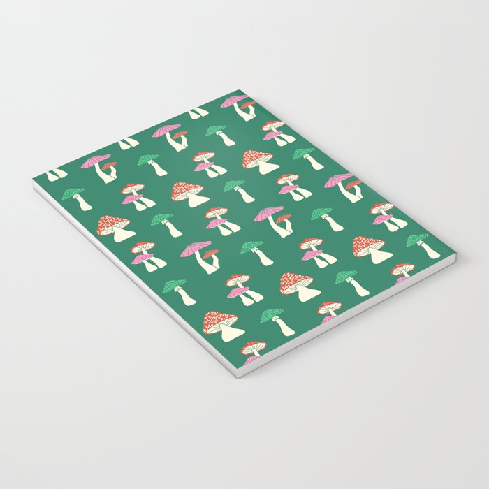 Festive Mushroom Pattern Notebook Gallery Image 3